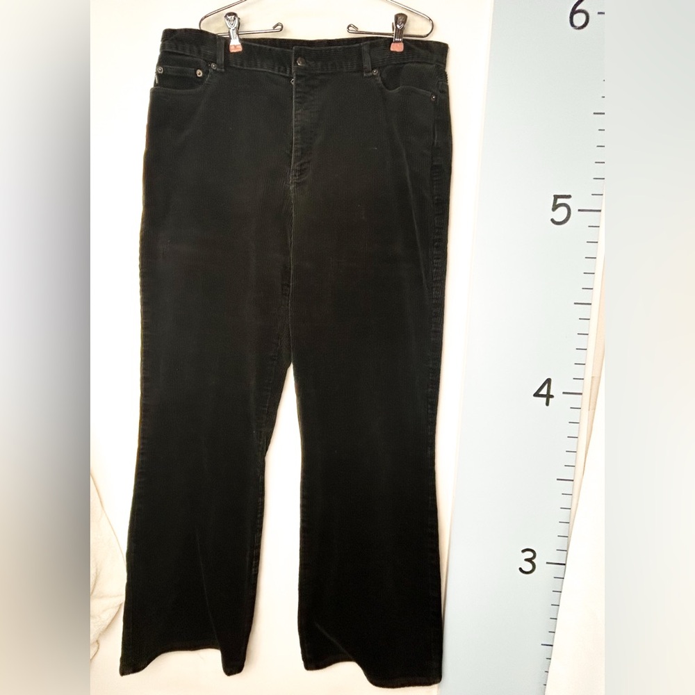Lauren Ralph Lauren Black Corduroy‎ Jeans Women's 16